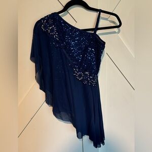 Weissman small adult blue lyrical dance costume